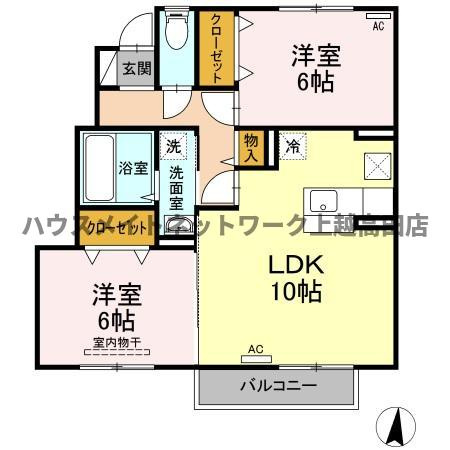 グランシャトー Ｂの間取り|間取図
