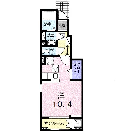 【間取り】 | アネット大在Ｂ