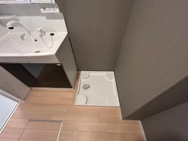 富山市山室新築アパートの洗面所|洗濯機置場（イメージ）