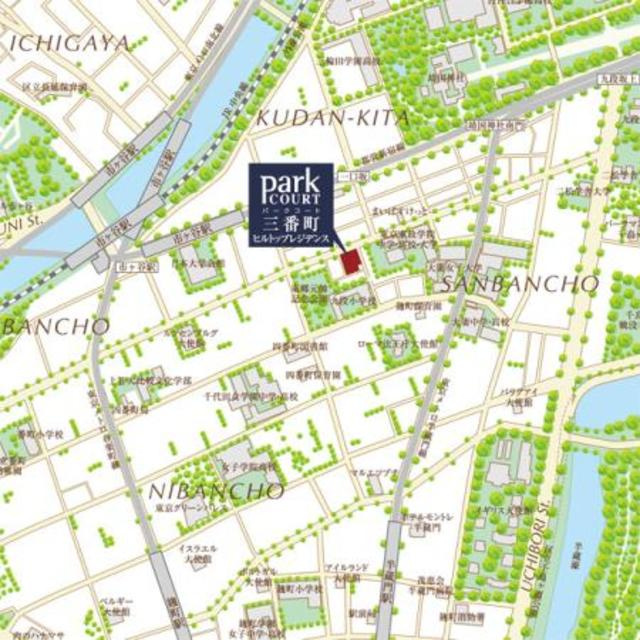 パークコート三番町ヒルトップレジデンスの地図