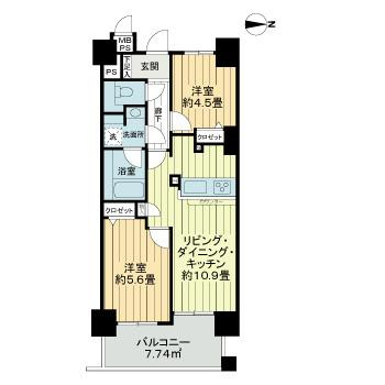 ライオンズマンション白金台の間取り