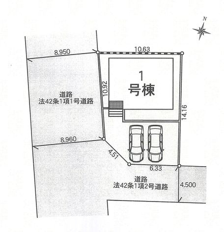 南足柄市塚原新築戸建て　第36-1号棟の区画図|区画図「南足柄市塚原新築戸建て　1号棟」