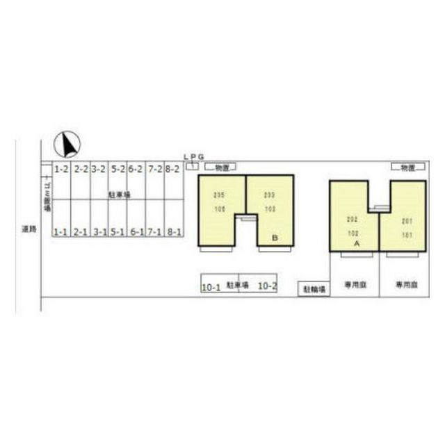 Wisteria　Bの駐車場|お問い合わせは美濃善不動産駅前店へ！