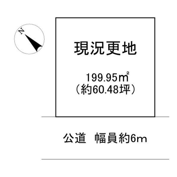 北葛城郡上牧町桜ケ丘３丁目の売地の土地図