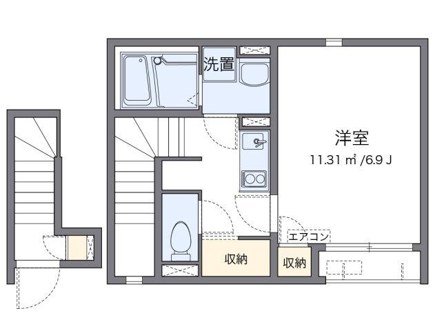 レオネクスト東堀の間取り|代表的な間取のため実際の間取とは異なる場合があります