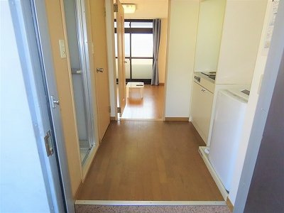 レオパレスファーストステージＳの玄関|玄関からのアングルです