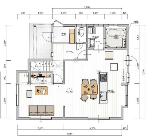 【間取り】 | 宗像市ひかりヶ丘４丁目　中古一戸建☆仲介手数料無料☆