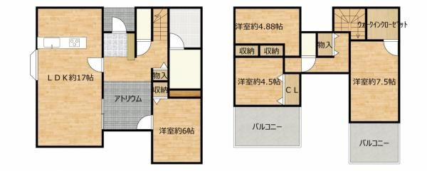 【間取り】 | 宗像市公園通り２丁目　中古一戸建☆仲介手数料無料☆