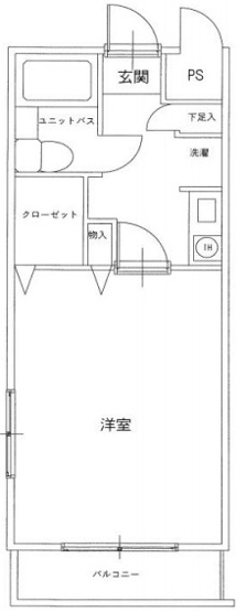【間取り】 | クレッセント本蓮沼 | 現在賃貸中、月額100,000円・共益費込、年額1,200,000円の賃料が得られます！空室渡しも可能です。