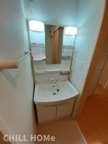 ノースヴィレッジⅣ　Ｃの洗面所|当社、チルホームのHPもご覧ください(^^)/物件情報多数♪