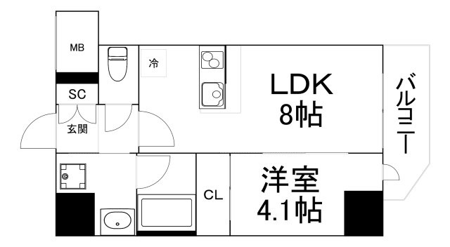 【間取り】 | コンフォリア・リヴ北浜高麗橋