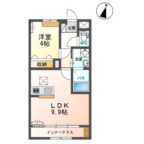 infield D　（インフィールドD）の間取り
