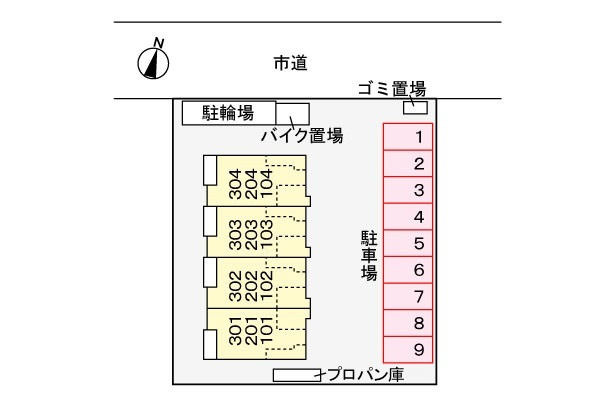 グレイスメゾンの区画図