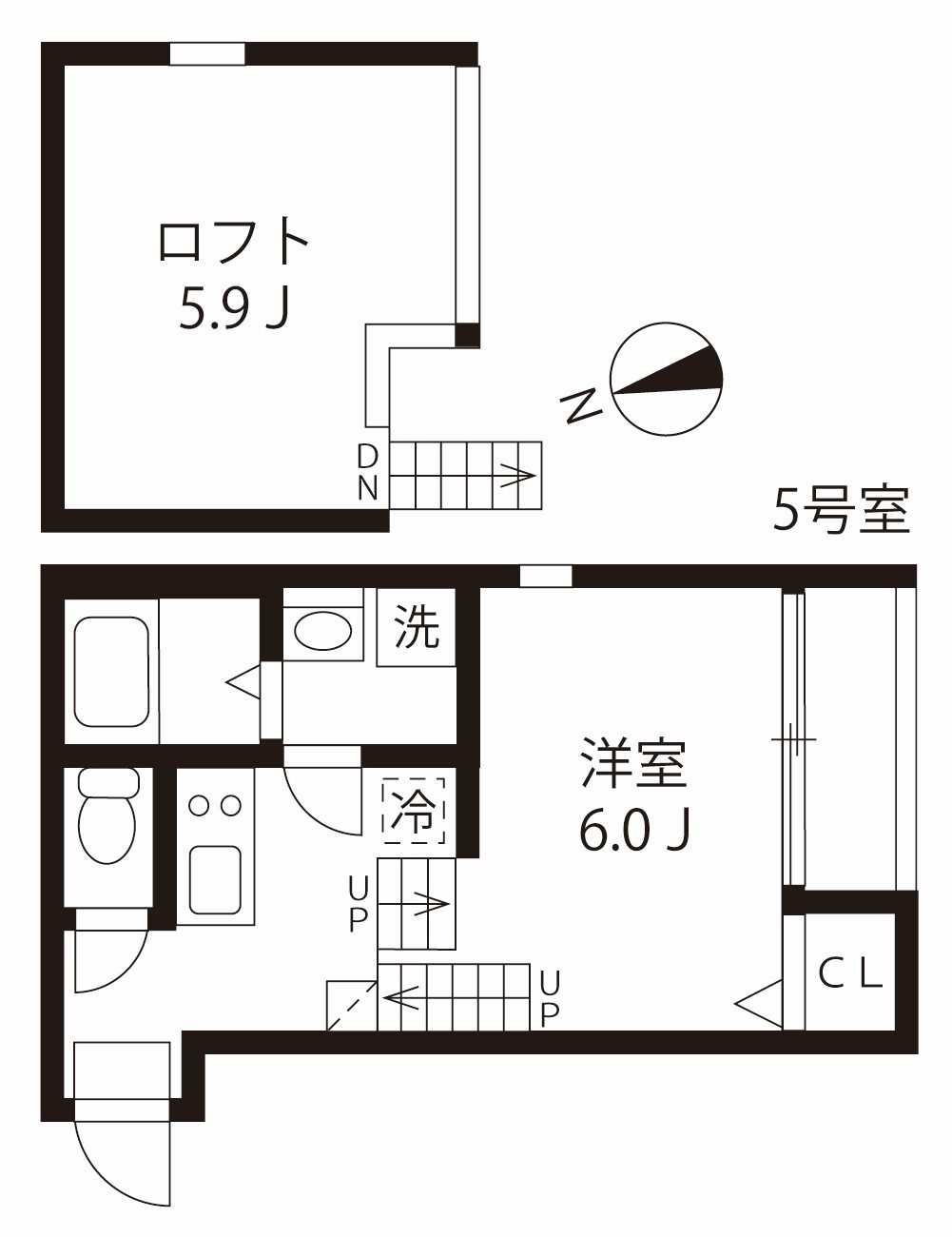 ハーモニーテラス大杉町Ⅲの間取り
