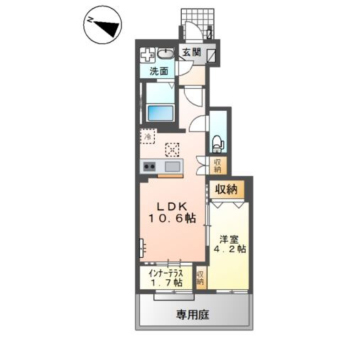 プレミエール岡ノ堂の間取り