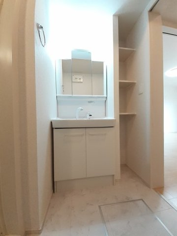 コットン　フィールドの洗面所