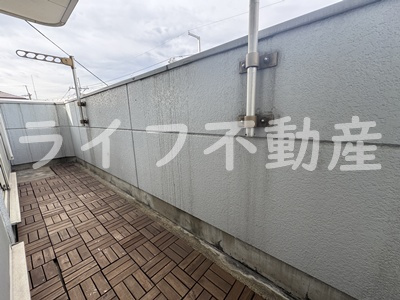 ラルゴ若江のバルコニー|落ち着いた時間を過ごせるバルコニーです