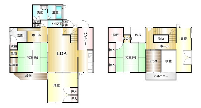 丹波篠山市東岡屋　中古戸建の間取り|木をふんだんに使っており、温もりと香りに包まれる贅沢な木の家をぜひ体感してください(^^)/