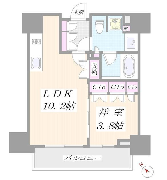 インプレストコア代官山の間取り