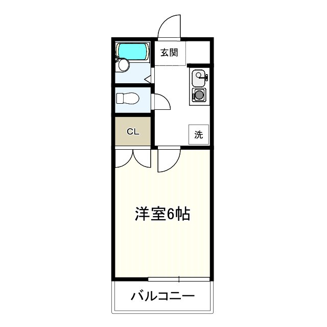ハイツアウスレーゼの間取り|※反転注意