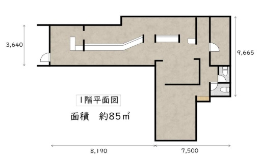 光豊貸店舗の間取り