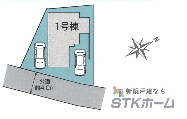 仲介手数料無料　蓮田市馬込２丁目105　新築戸建　全１棟の区画図