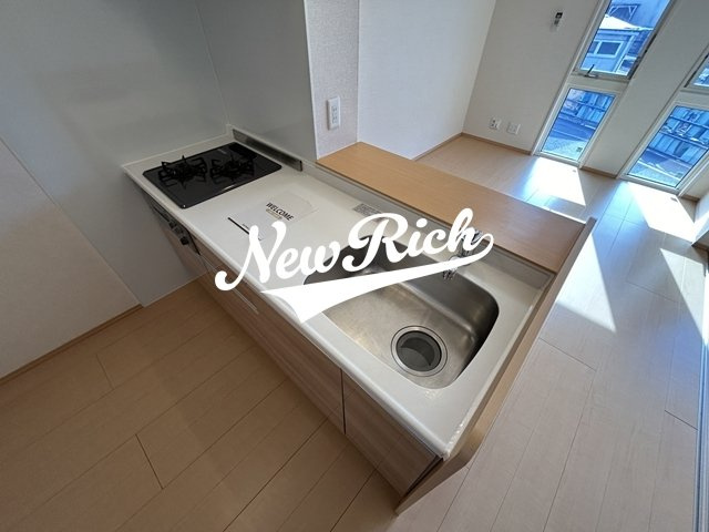 前橋市上大島町のアパートのキッチン