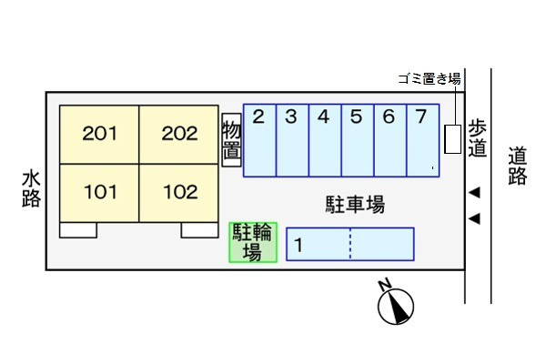 ジェルメ・ローズの区画図