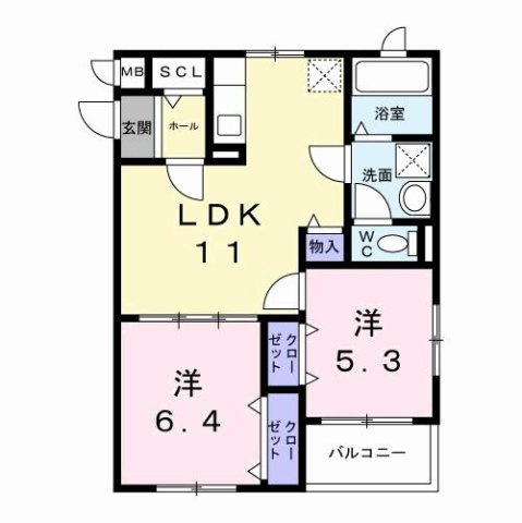 ヴェルナール赤羽の間取り