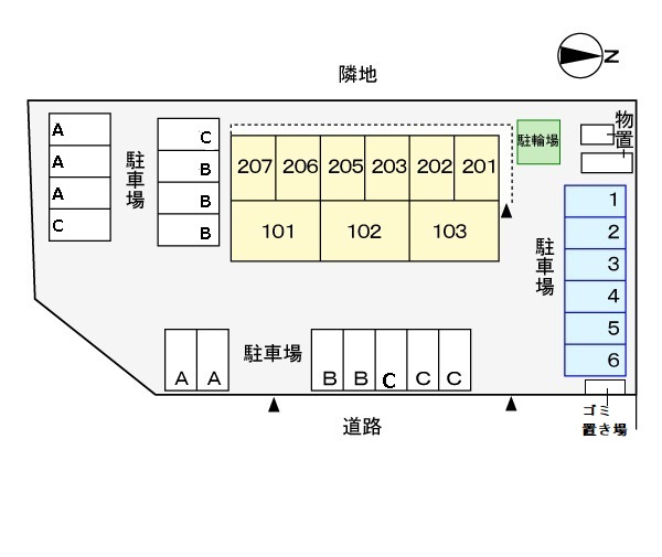 エクセル・Ｋの区画図
