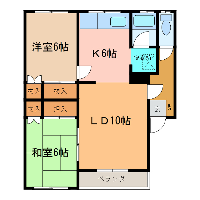 柏林ハイツの間取り