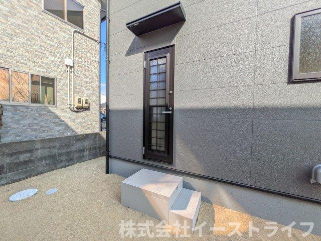 【新築戸建】　いわき市泉玉露1丁目1期　全3棟のその他|3号棟写真　ランドリールームの先にある勝手口です