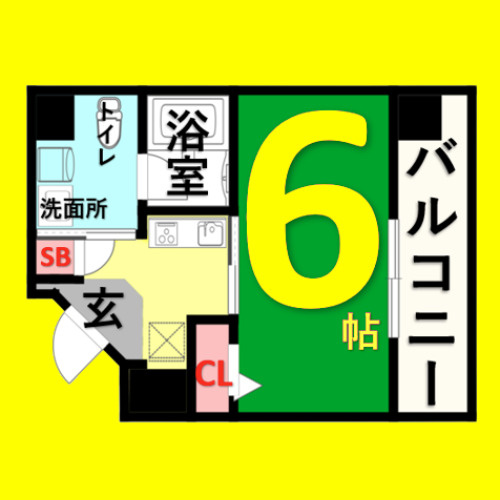 aLATO白壁　名古屋市賃貸　仲介手数料無料の間取り