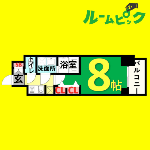 S-RESIDENCE堀田駅前　名古屋市賃貸　仲介手数料無料の間取り