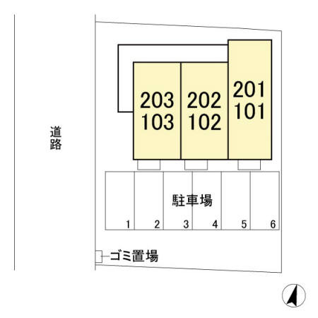 リヴェール見和の区画図