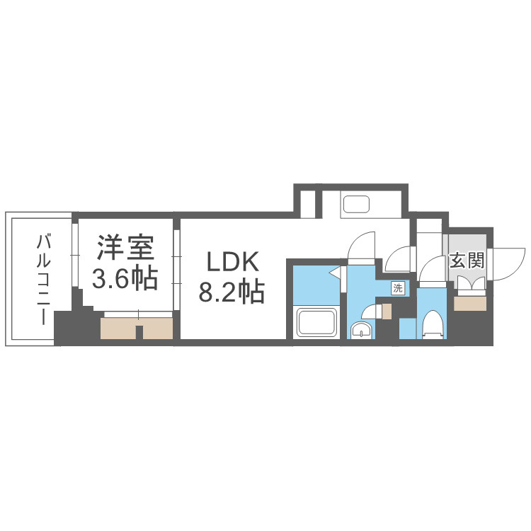 ミラージュパレス本町Departの間取り