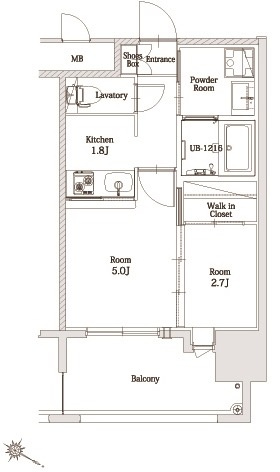 新品家具付きマンション博多駅前3(KaGood福岡)の間取り|※間取りと異なる場合は現状を優先します。
※サイト内間取りは反転になります。 (※現況優先)