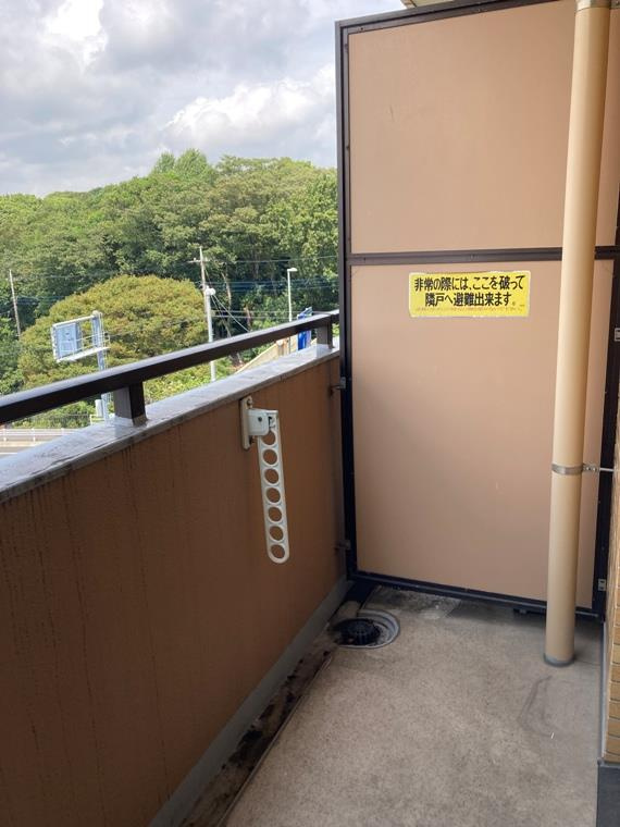 ライオンズマンション松戸柿ノ木台のバルコニー