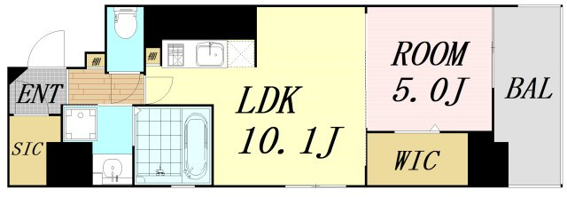 ミラージュパレス本町Depart　仲介手数料無料の間取り