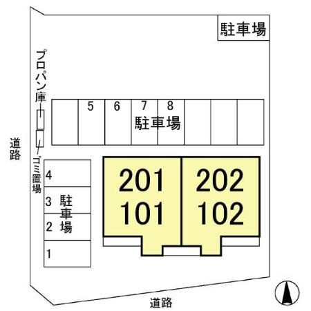 ローター　ファーデンの区画図