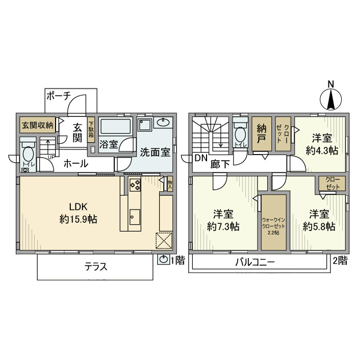 つくし野戸建の間取り