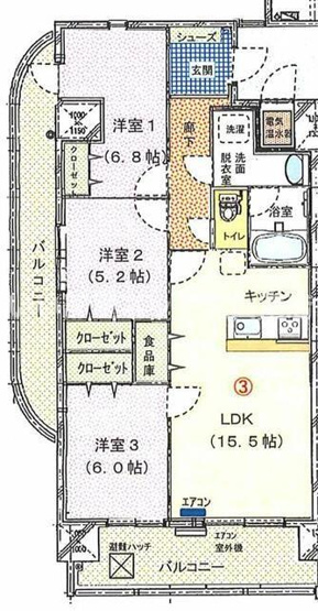 【間取り】 | ブライムタワー古川