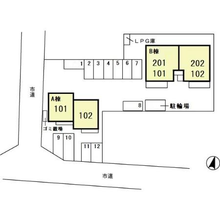 エスポワール　Ｂの区画図