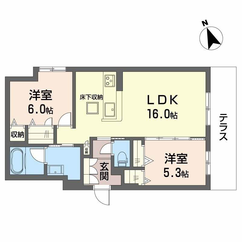 Seaside Houseの間取り