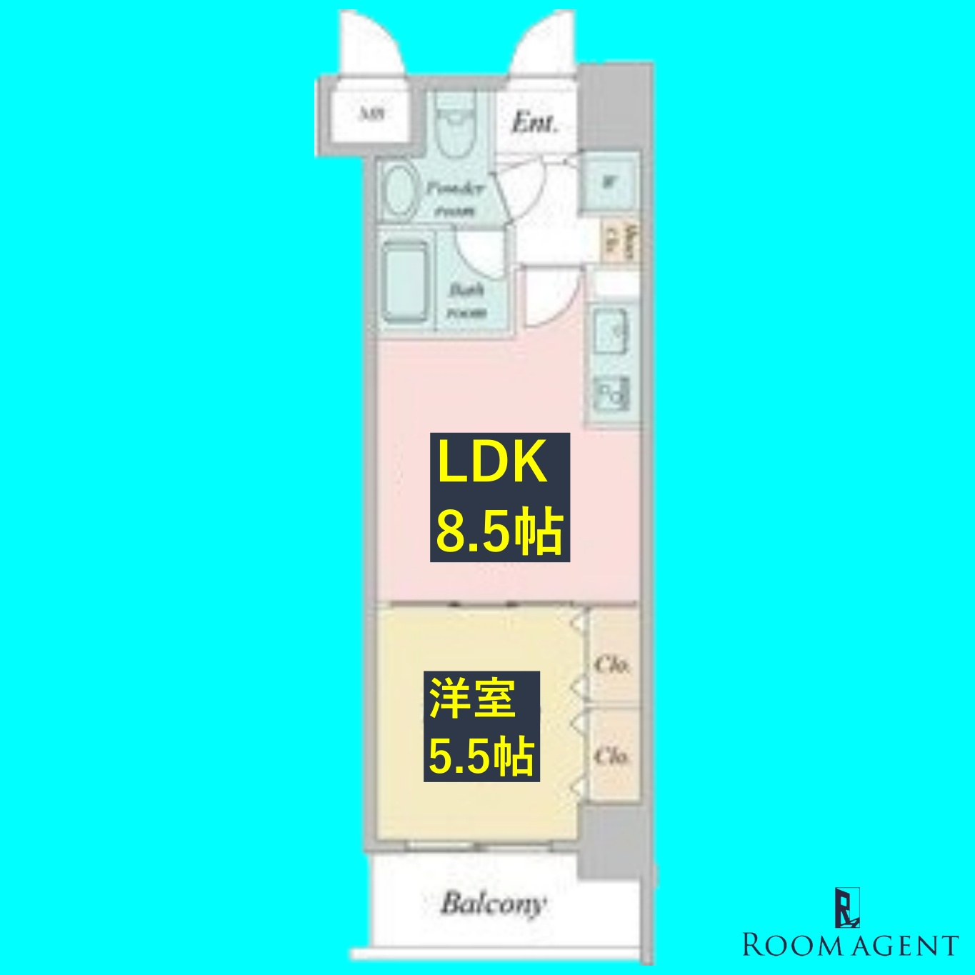 プラウランド堀田の間取り