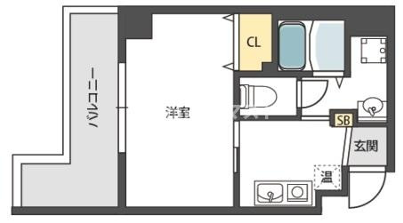 MIYO87天下茶屋の間取り