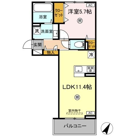 D-ROOM引水の間取り