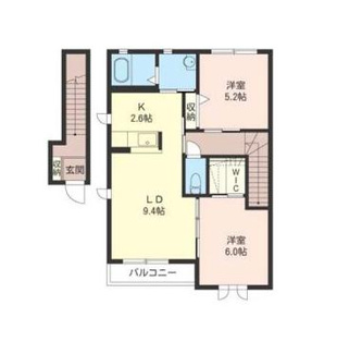 【間取り】 | 【シャーメゾン】アルカンシエルB館 | 別部屋の同平米数物件-参考間取り