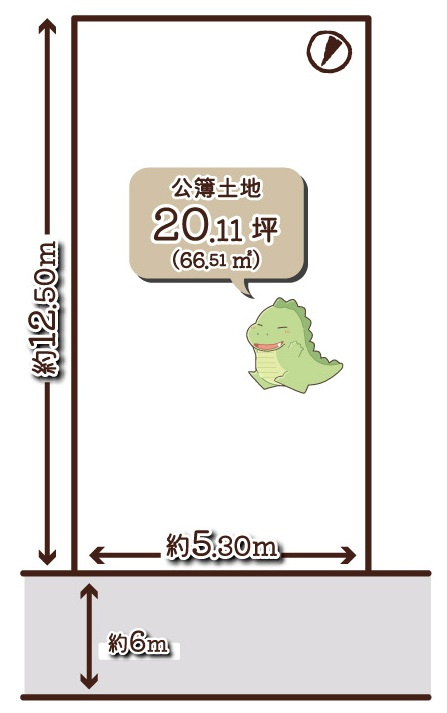 桃山町山ノ下の土地図|【条件無土地】