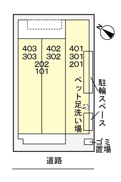 フェリシアス竜泉のその他|区画図